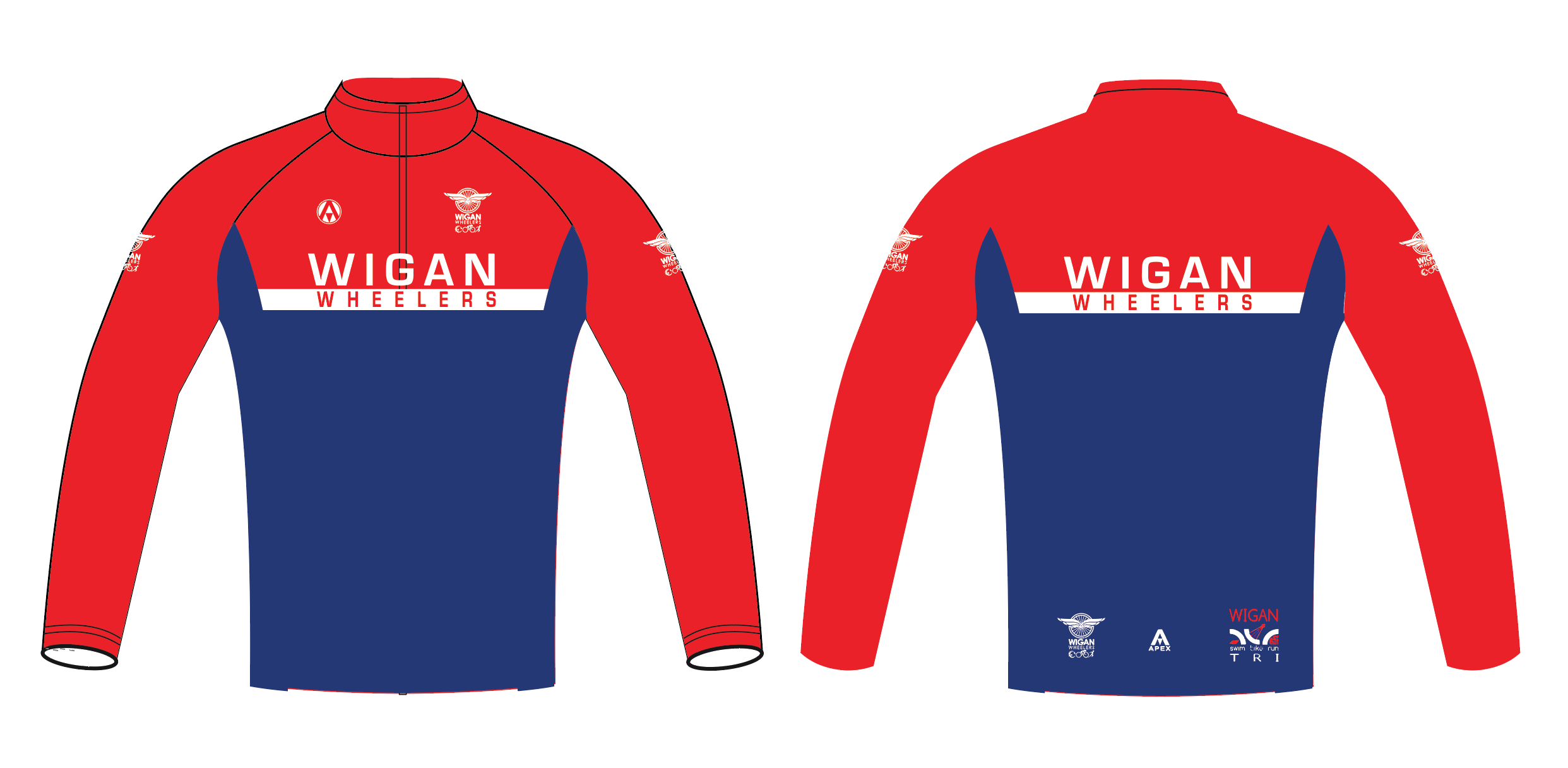 WIGAN WHEELERS PRO FULL CUSTOM TRACKSUIT TOP