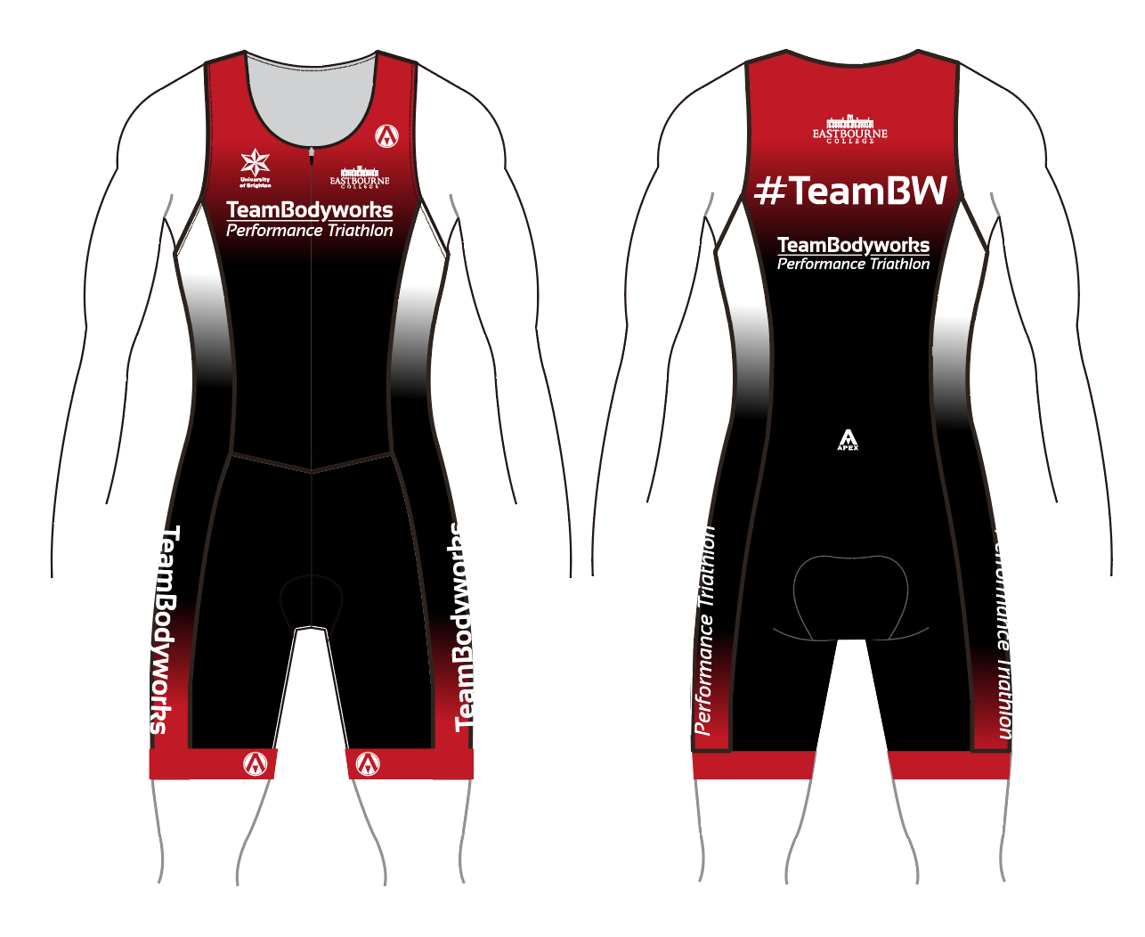 TEAM BODYWORKS TEAM TRI SUIT - KIDS - no pockets