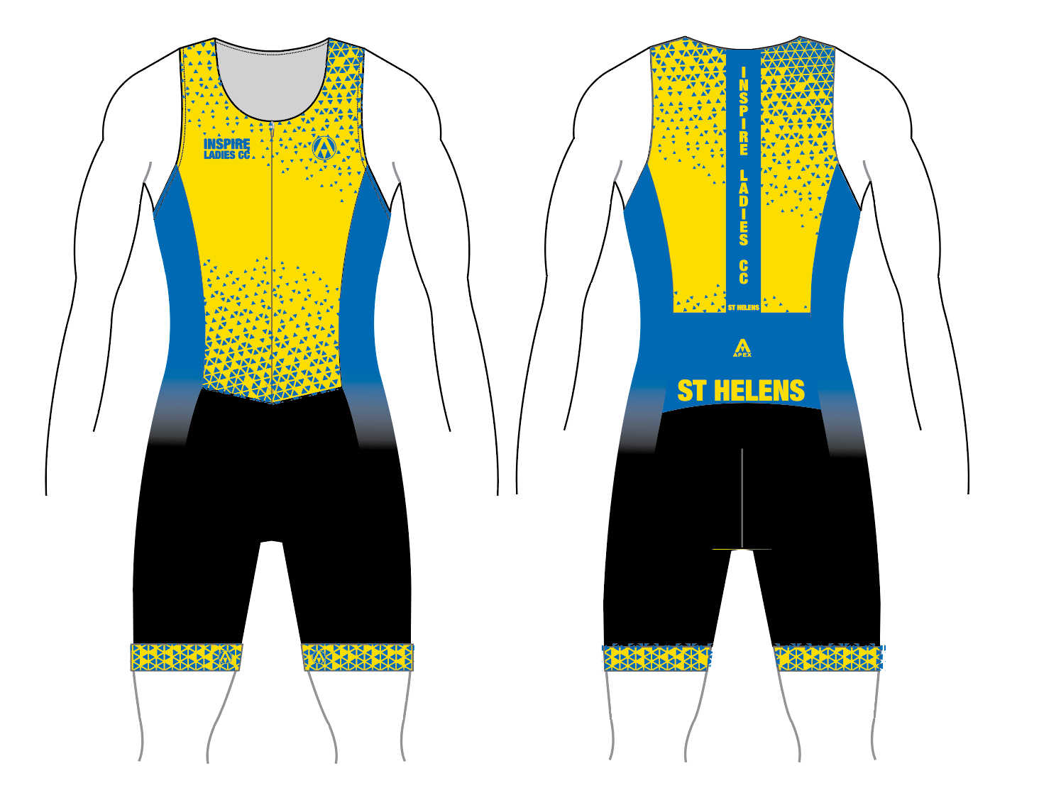 INSPIRE LADIES CC TEAM TRI SUIT