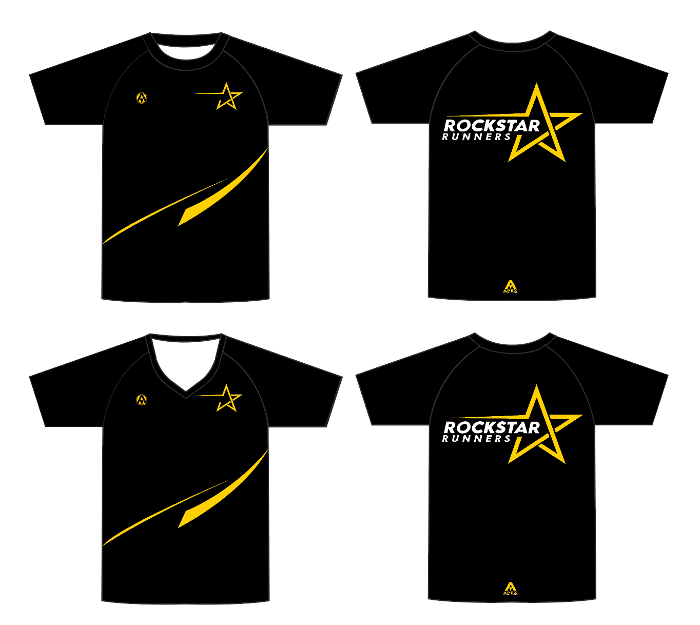 ROCKSTAR RUNNERS PRO CUSTOM T SHIRT