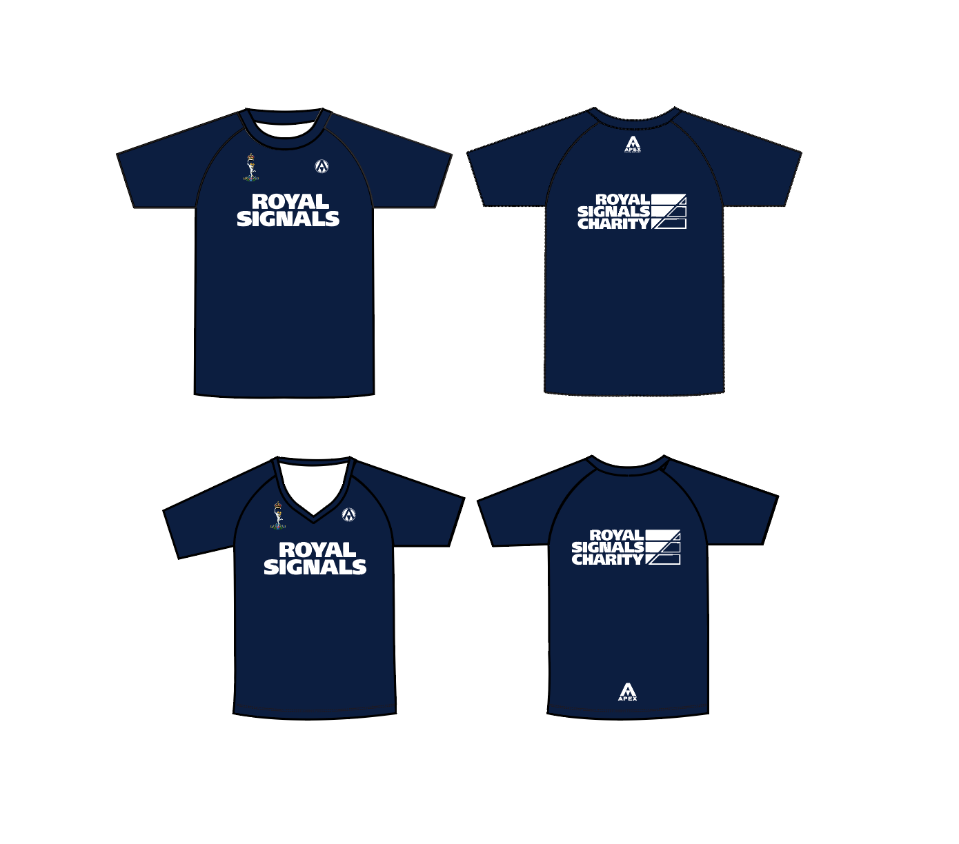 ROYAL SIGNALS CYCLING PRO CUSTOM T SHIRT