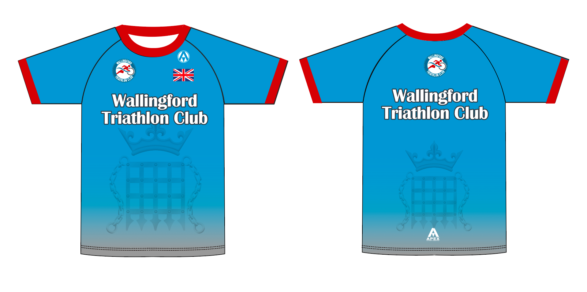 WALLINGFORD TRI FULL CUSTOM T SHIRT
