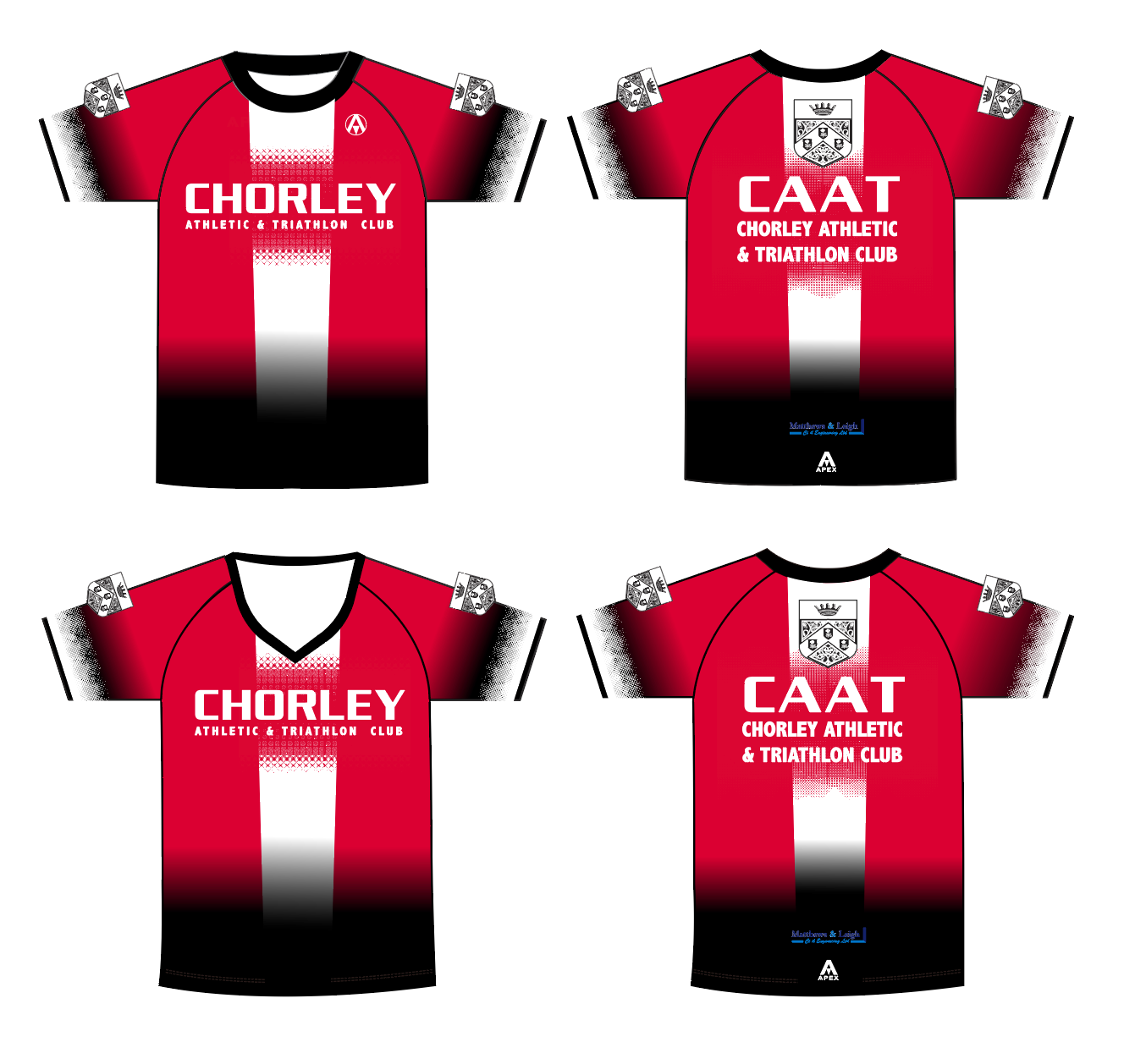 CHORLEY TRI PRO ULTRA LITE RUN T-SHIRT - RED