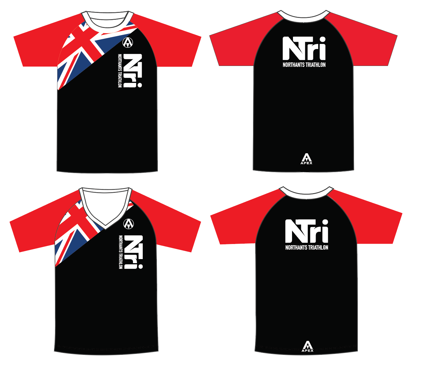 NORTHANTS TRI FULL CUSTOM T SHIRT