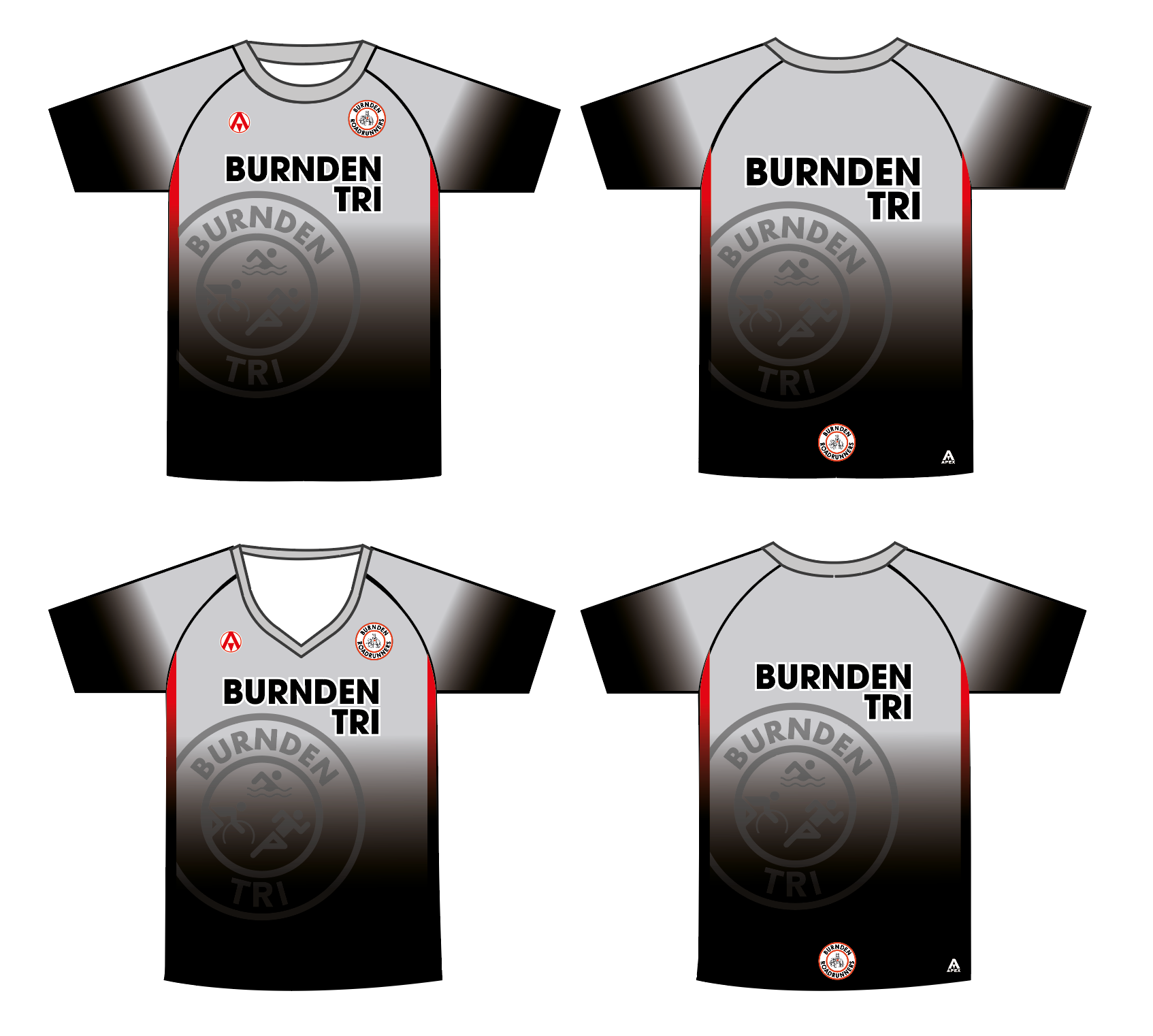 BURNDEN TRI FULL CUSTOM T SHIRT