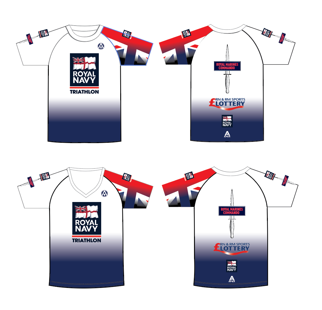 ROYAL NAVY TRI PRO CUSTOM T SHIRT