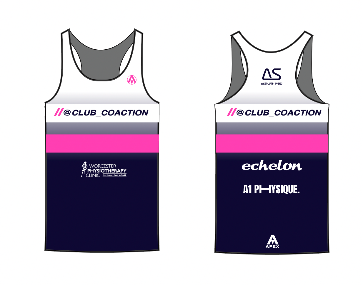 CLUB COACTION PRO RUN VEST - WHITE