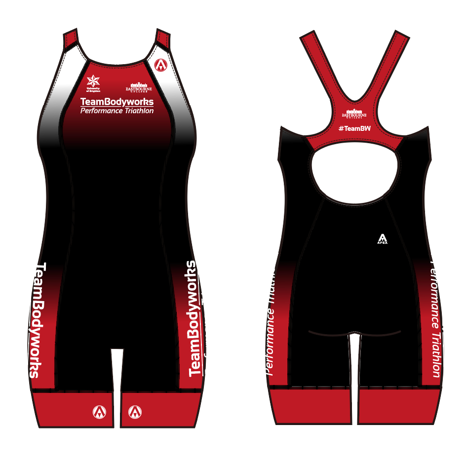 TEAM BODYWORKS APEX WOMENS PRO OPEN BACK TRI SUIT