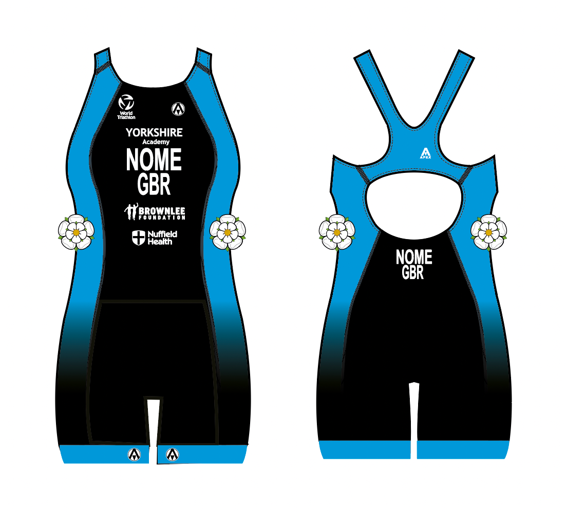 YORKSHIRE TRI ACADEMY APEX WOMENS PRO OPEN BACK TRI SUIT