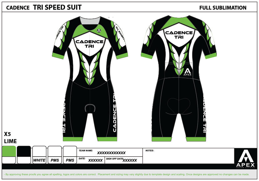 CADENCE TRI PRO SPEED TRI SUIT