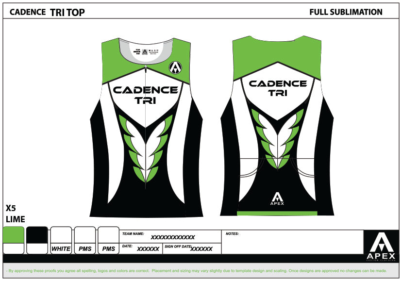CADENCE TRI TEAM TRI TOP