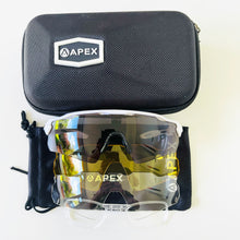 Load image into Gallery viewer, APEX ATTACK SUNGLASSES - WHITE / SMOKED LENS