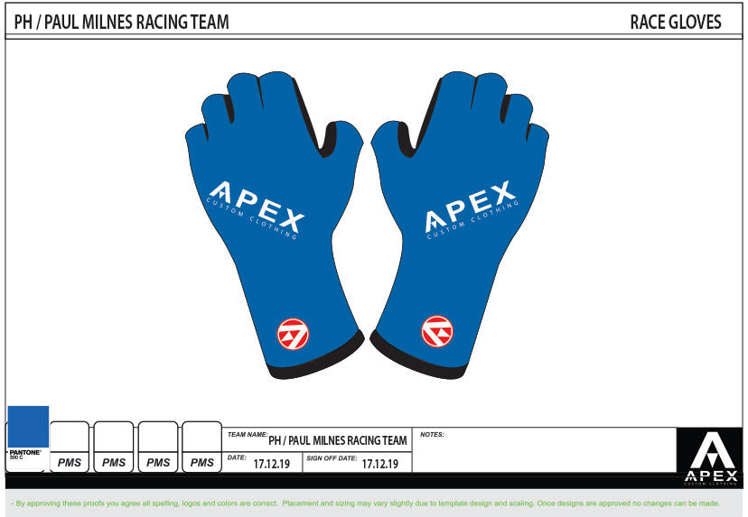 PH MILNES RACE GLOVES