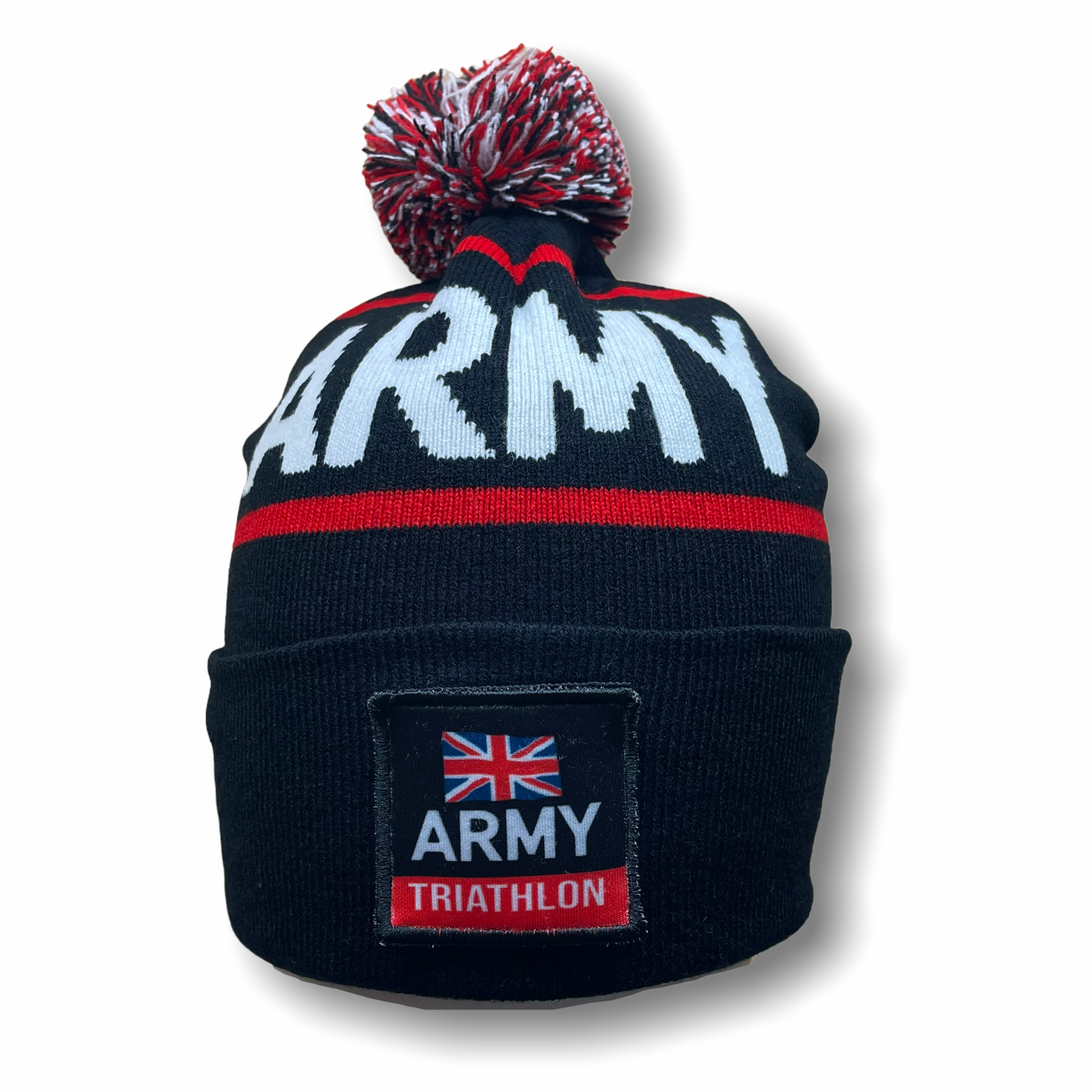 ARMY TRI WOVEN BOBBLE HAT