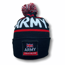Load image into Gallery viewer, ARMY WOVEN BOBBLE HAT - Custom patch