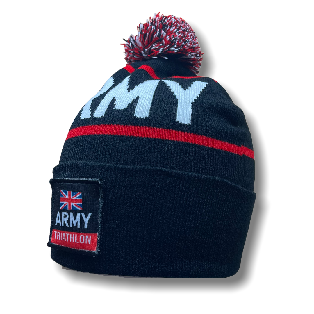 ARMY TRI WOVEN BOBBLE HAT