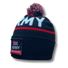 Load image into Gallery viewer, ARMY WOVEN BOBBLE HAT - Custom patch