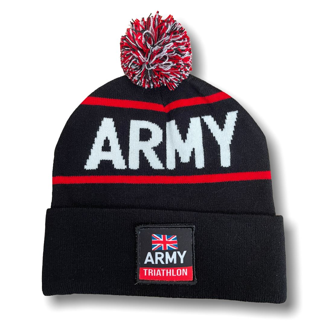 ARMY TRI WOVEN BOBBLE HAT
