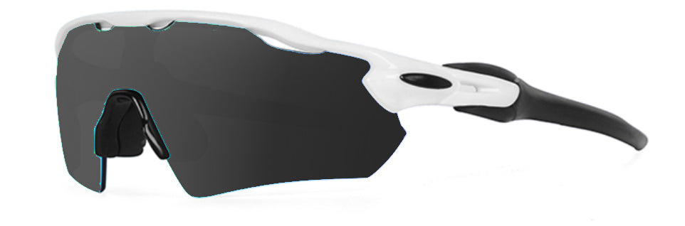 CLUB COACTION APEX ATTACK SUNGLASSES - WHITE / SMOKED LENS