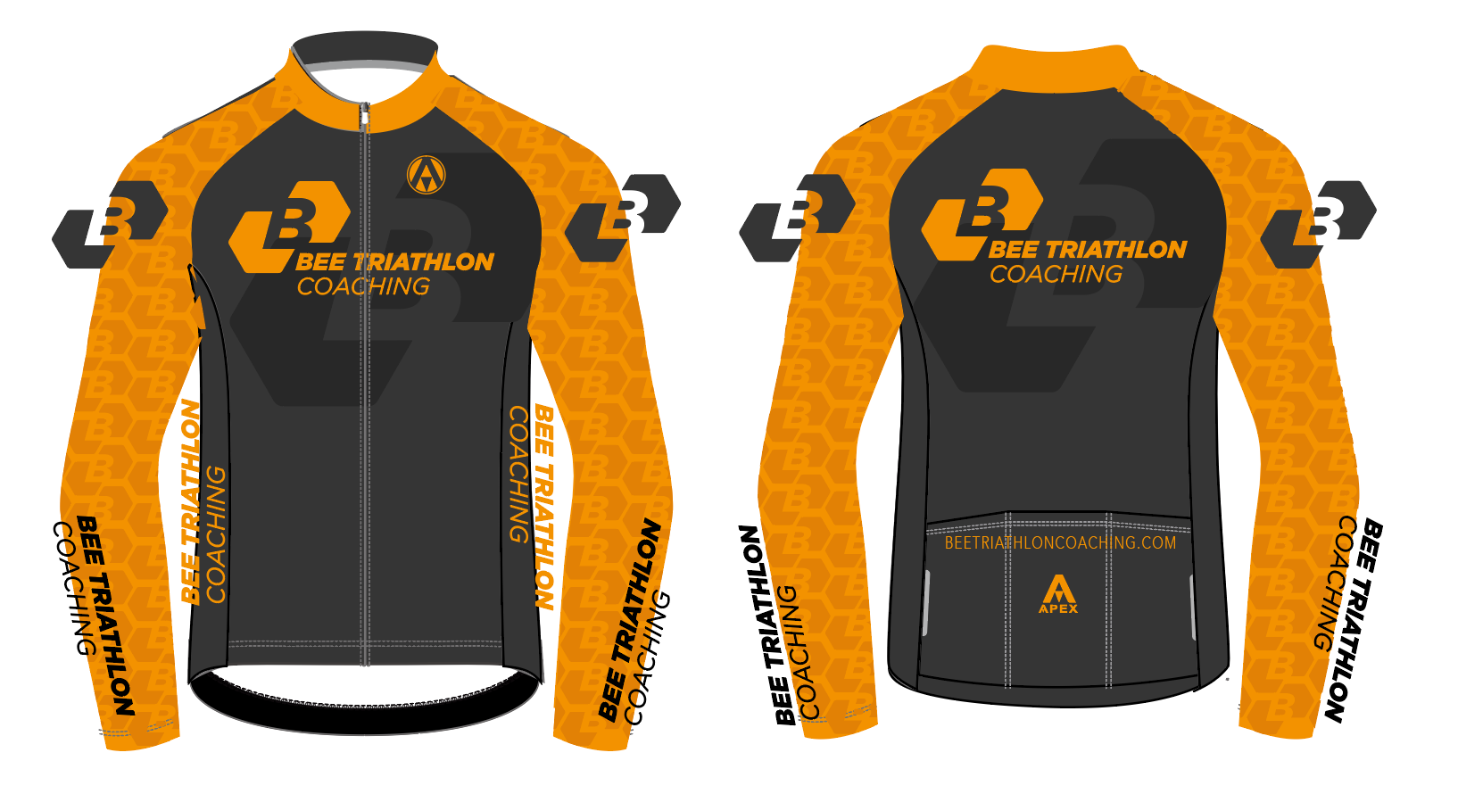 BEE TRI COACHING PRO LONG SLEEVE AERO JERSEY