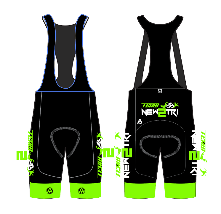 NEW2TRI TEAM BIB SHORTS (inc kids)
