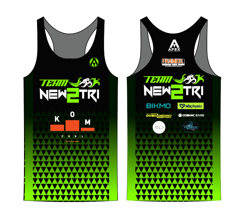 NEW2TRI RUN VEST - GREEN (INC KIDS)