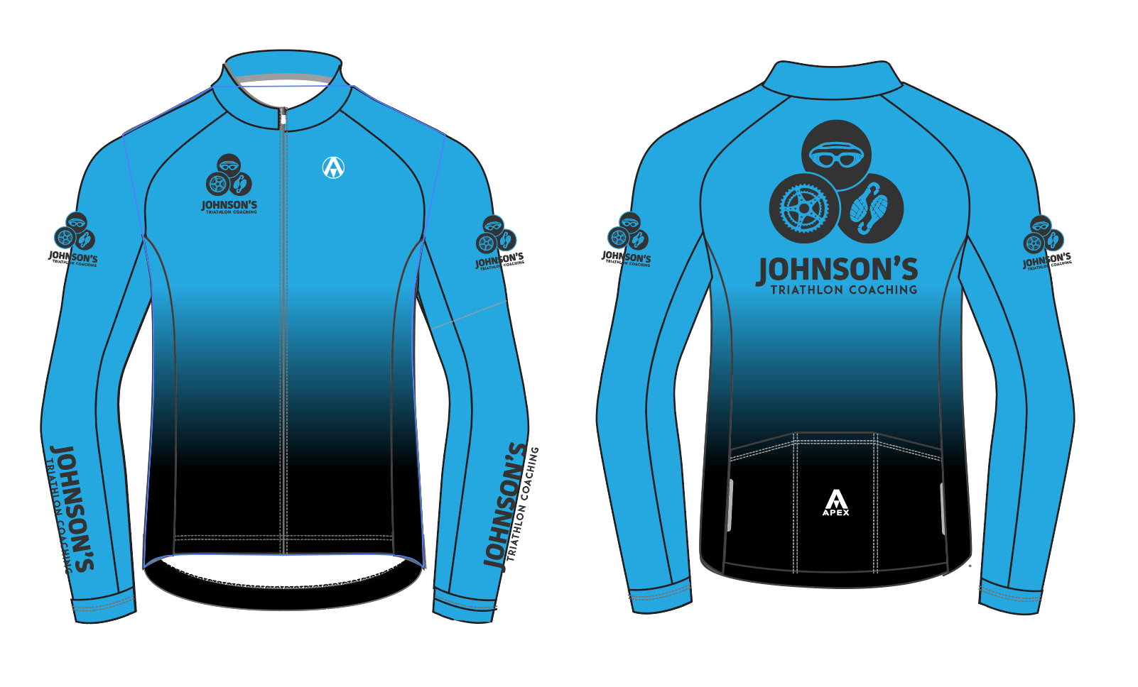 JOHNSONS COACHING PRO LONG SLEEVE AERO JERSEY