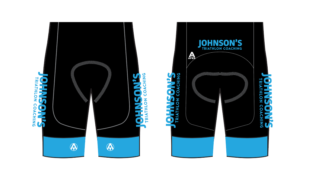 JOHNSONS COACHING WOMENS TEAM CYCLING SHORTS