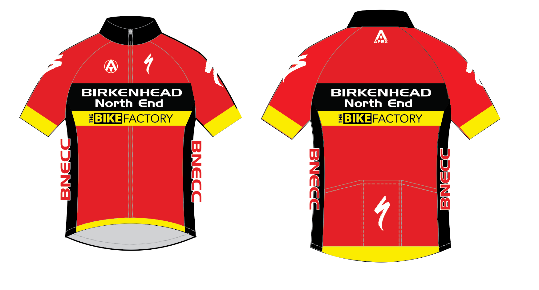 BNECC TEAM SS JERSEY - RED