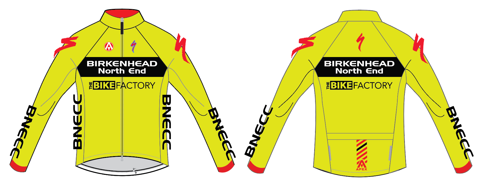 BNECC MISTRAL JACKET - YELLOW