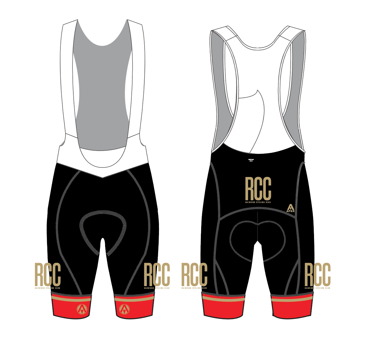 RCC PRO BIB SHORTS