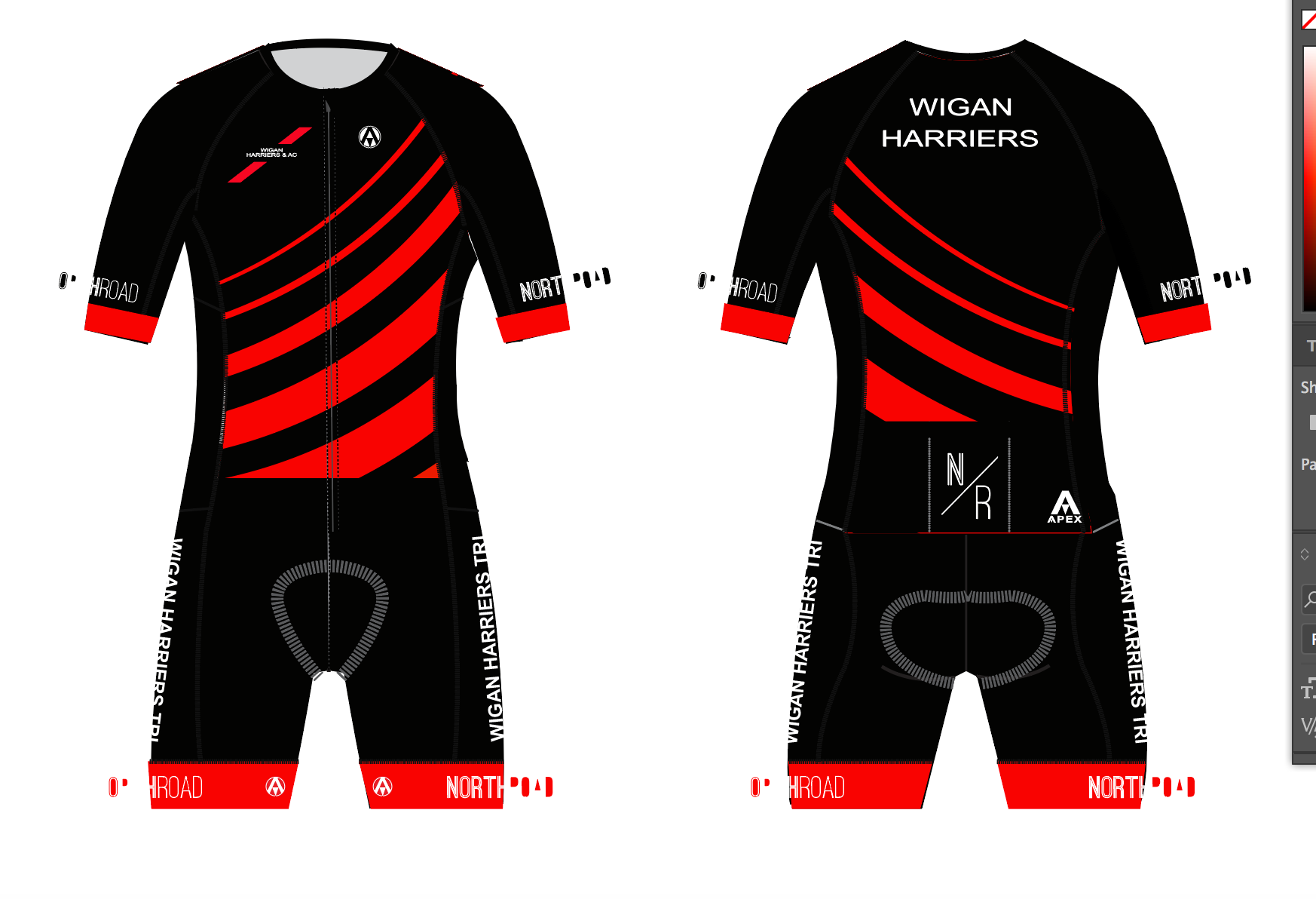 WIGAN HARRIERS TRI PRO SPEED TRI SUIT