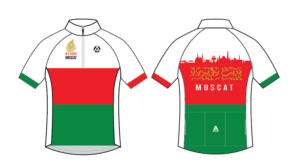MUSCAT NITE RIDERS TEAM SS JERSEY - D1