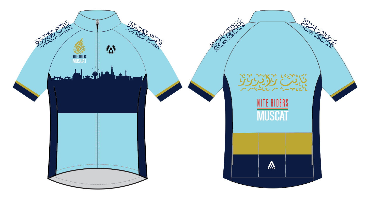 MUSCAT NITE RIDERS TEAM SS JERSEY - D3