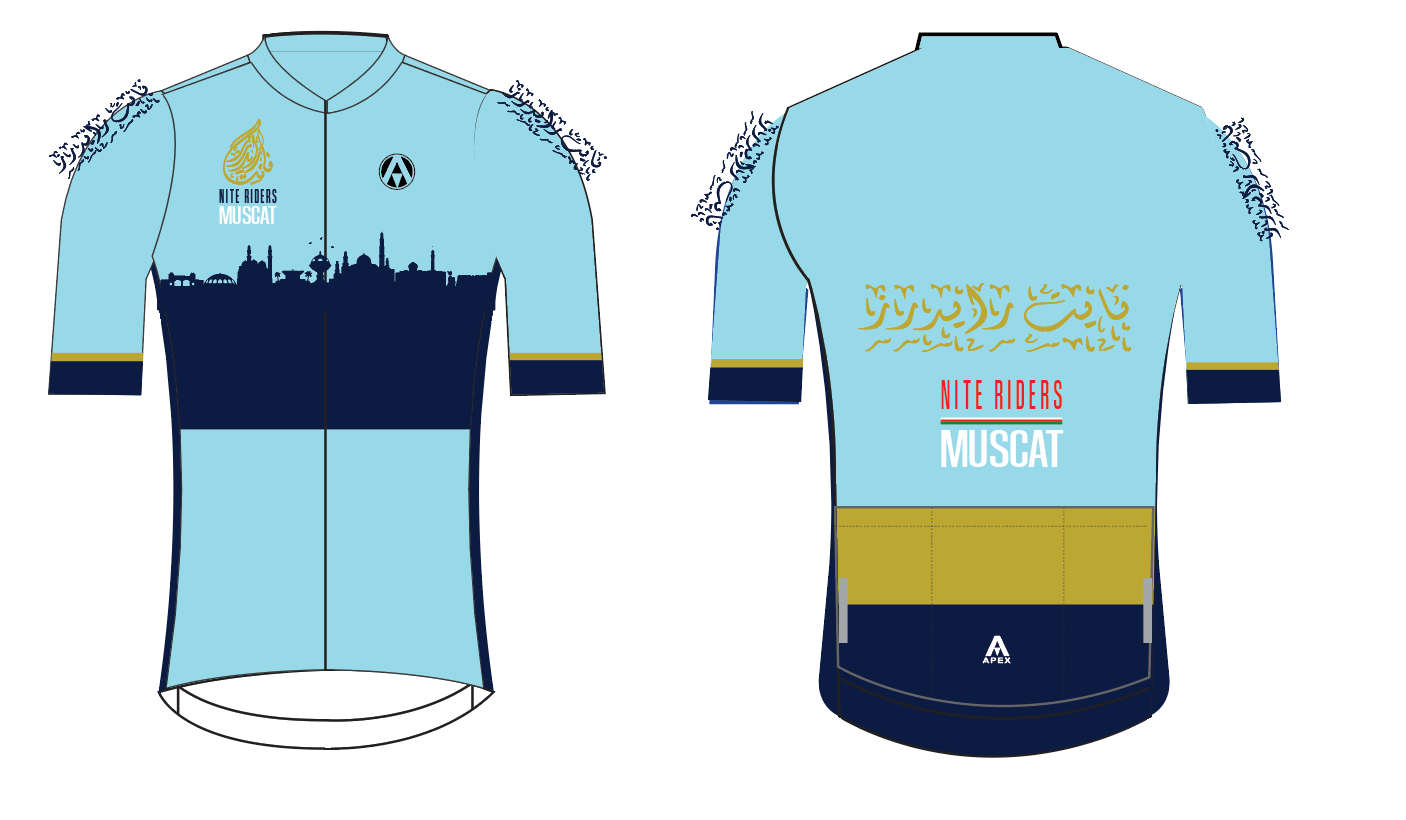 MUSCAT NITE RIDERS PRO SHORT SLEEVE JERSEY - D3