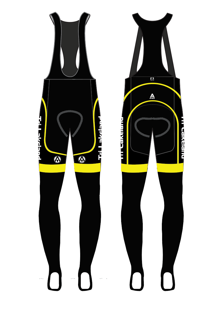 TRI LAKELAND TEAM BIB TIGHTS - FLUO