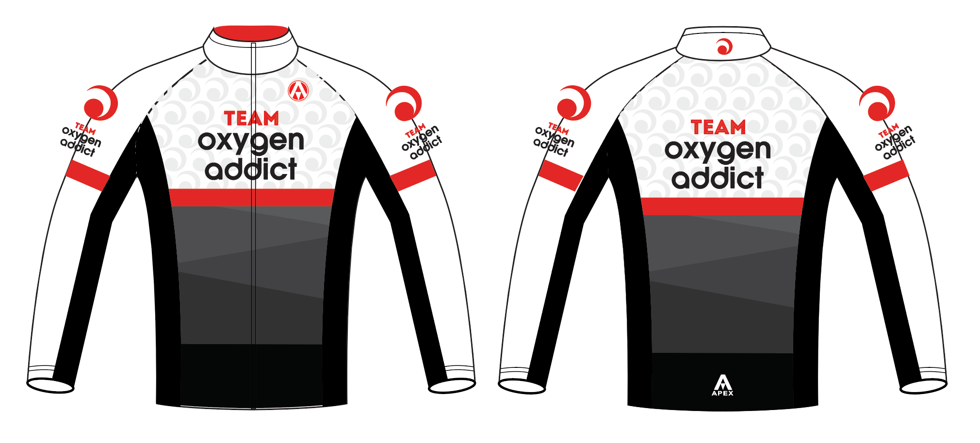 OXYGEN ADDICT PRO FULL CUSTOM TRACKSUIT TOP