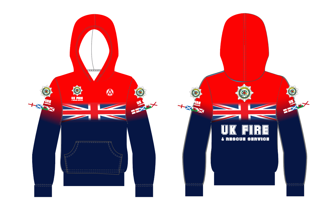 UKFRS  PRO FULL CUSTOM HOODIE