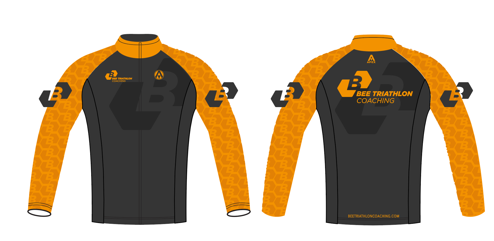 BEE TRI COACHING PRO FULL CUSTOM TRACKSUIT TOP