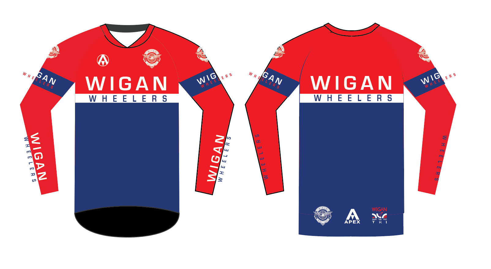WIGAN WHEELERS MOUNTAIN BIKE JERSEY