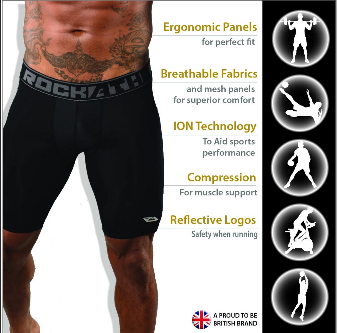 CADENCE ION COMPRESSION BASE LAYER SHORTS