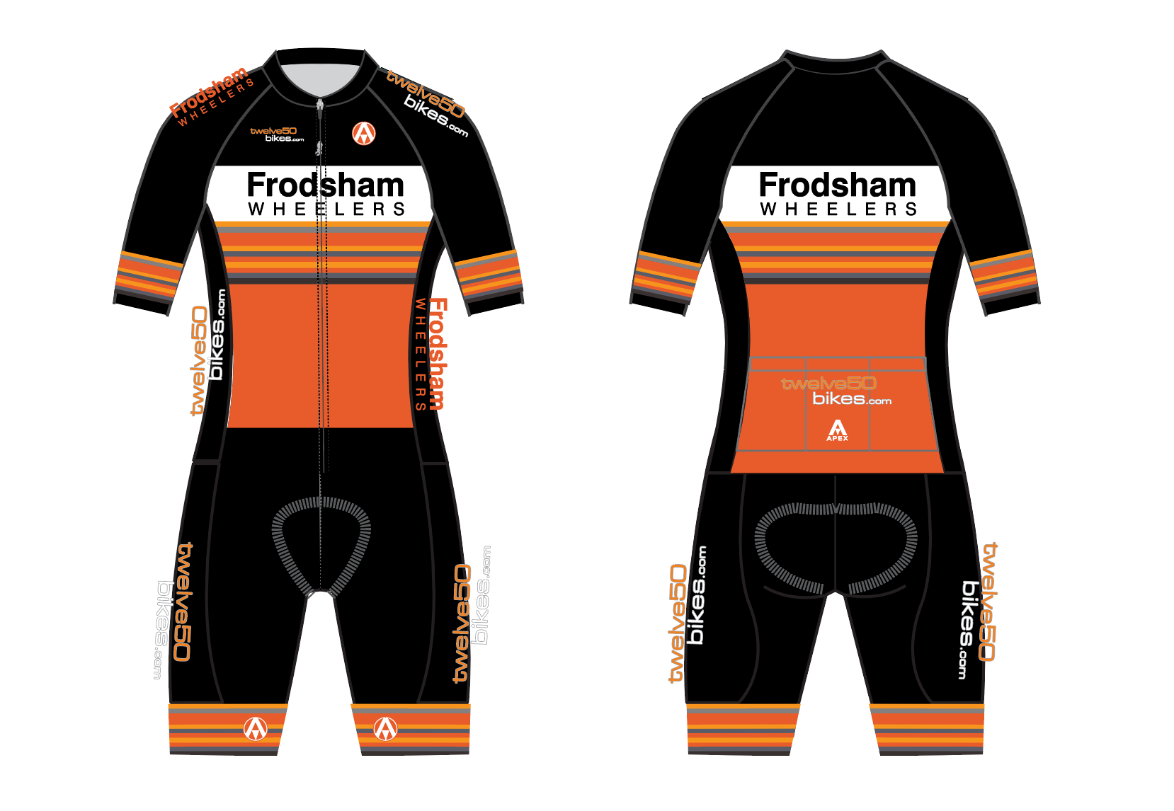 FRODSHAM WHEELERS PRO SHORT SLEEVED RACE SUIT
