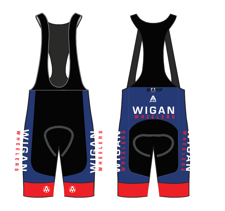 WIGAN WHEELERS ELITE BIB SHORTS