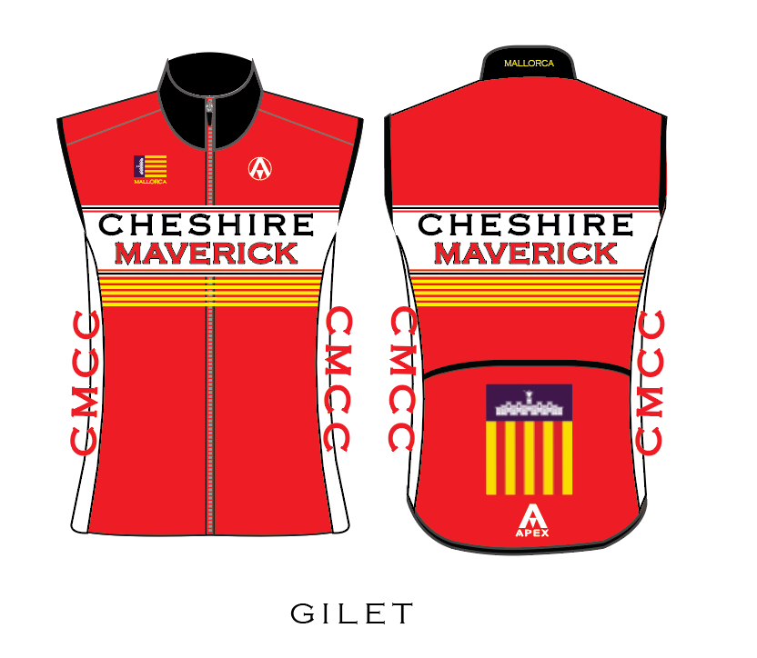 CHESHIRE MAVERICKS PRO GILET (MALLORCA)