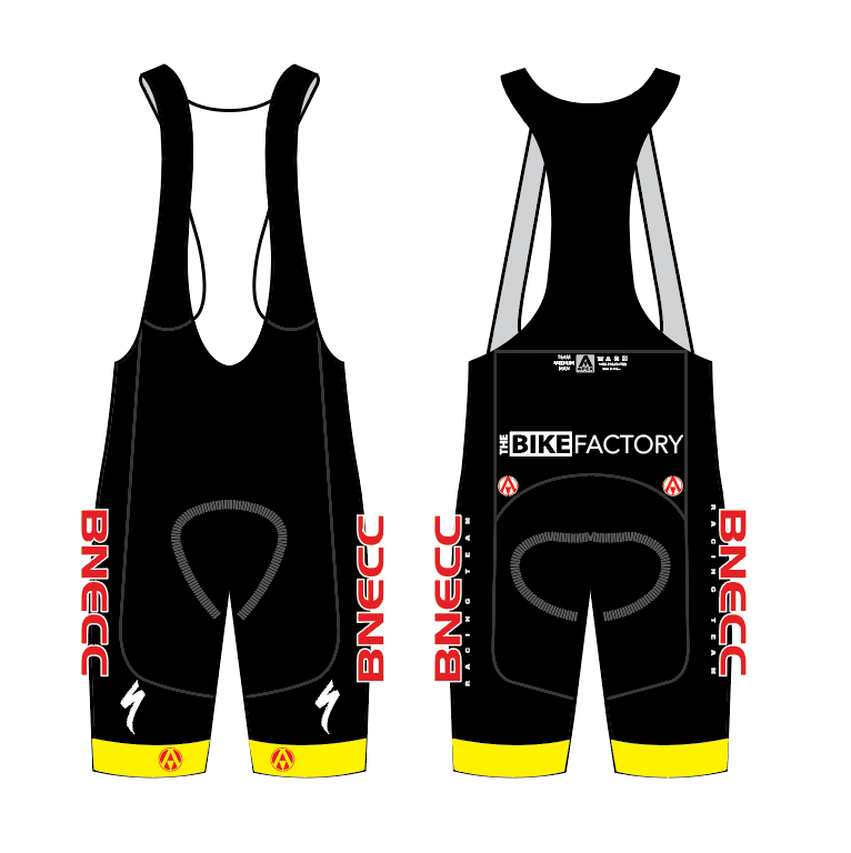 BNECC RACING TEAM ELITE BIB SHORTS