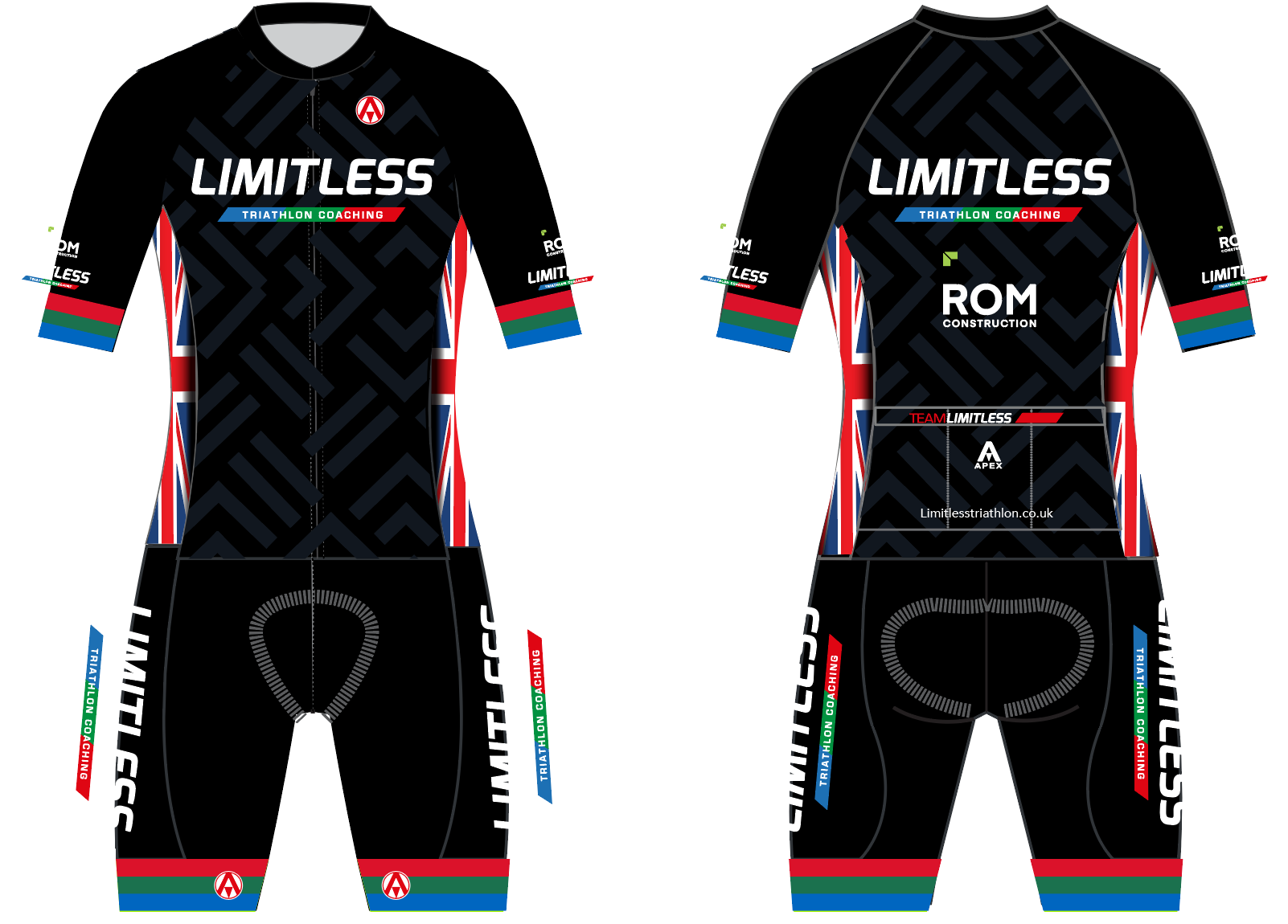LIMITLESS PRO ENDURANCE SPEED TRI SUIT - BLACK