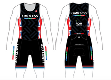 Load image into Gallery viewer, LIMITLESS TRI TEAM TRI SUIT - FRONT ZIP