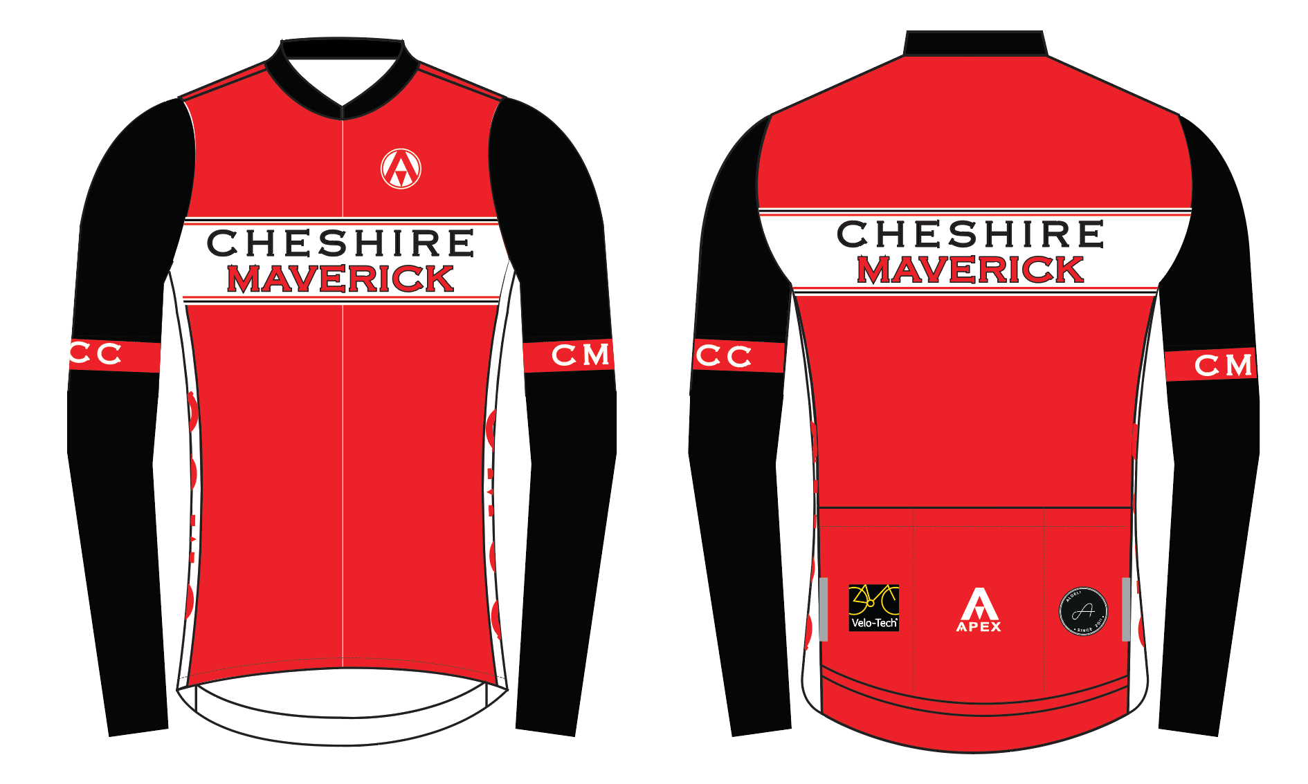 CHESHIRE MAVERICKS PRO LONG SLEEVE AERO JERSEY