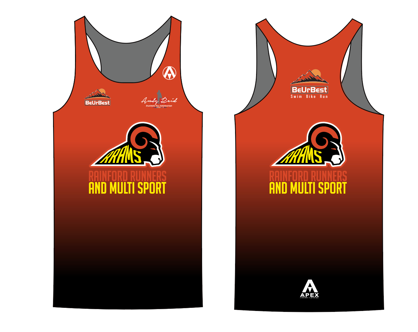 BEURBEST PRO RUN VEST - ORANGE