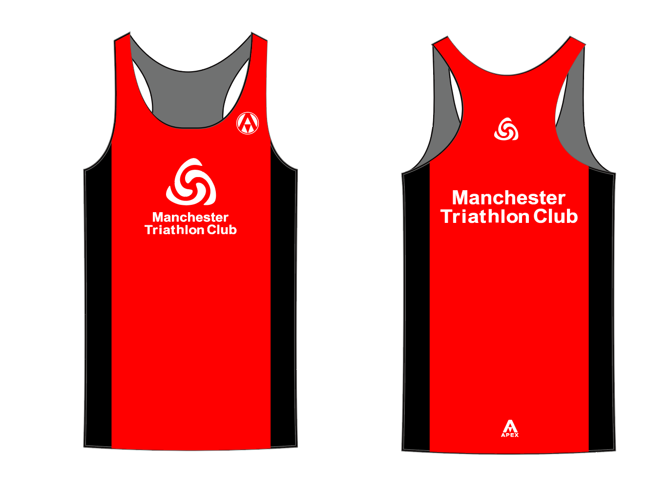 MANCHESTER TRI RUN VEST - inc kids